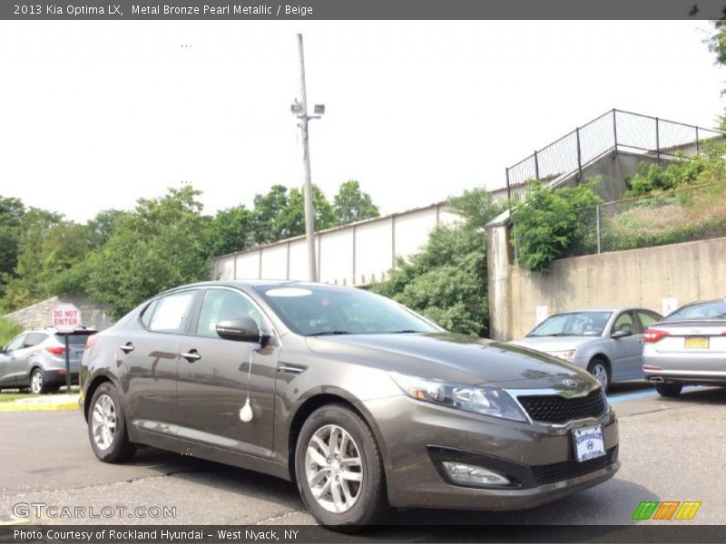 Metal Bronze Pearl Metallic / Beige 2013 Kia Optima LX