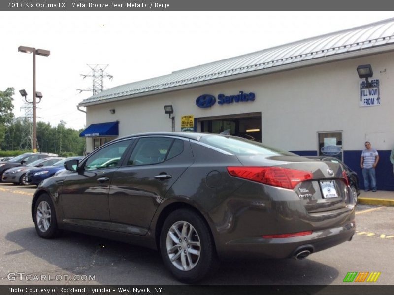 Metal Bronze Pearl Metallic / Beige 2013 Kia Optima LX