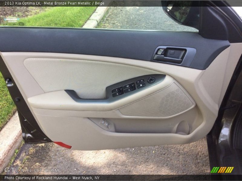 Metal Bronze Pearl Metallic / Beige 2013 Kia Optima LX
