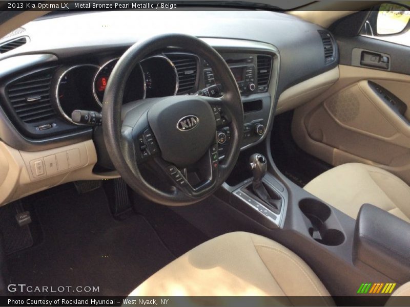 Metal Bronze Pearl Metallic / Beige 2013 Kia Optima LX