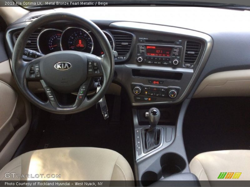 Metal Bronze Pearl Metallic / Beige 2013 Kia Optima LX