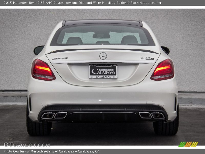 designo Diamond White Metallic / Edition 1 Black Nappa Leather 2015 Mercedes-Benz C 63 AMG Coupe