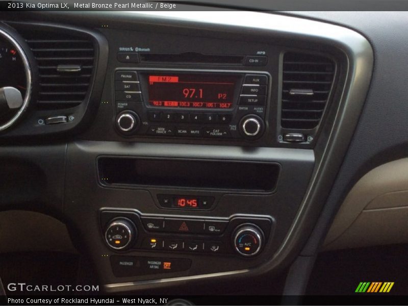 Metal Bronze Pearl Metallic / Beige 2013 Kia Optima LX