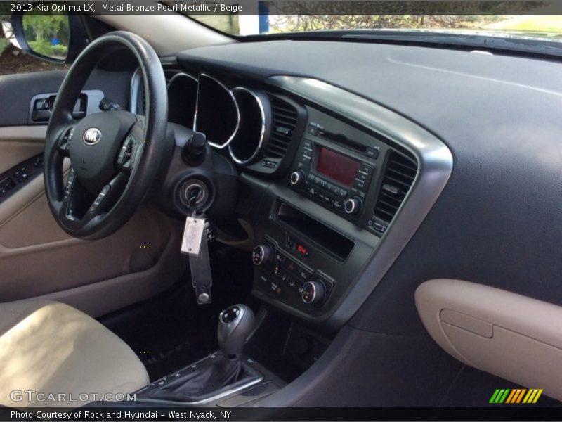 Metal Bronze Pearl Metallic / Beige 2013 Kia Optima LX
