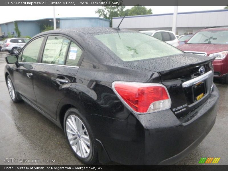 Crystal Black Silica / Ivory 2015 Subaru Impreza 2.0i Limited 4 Door