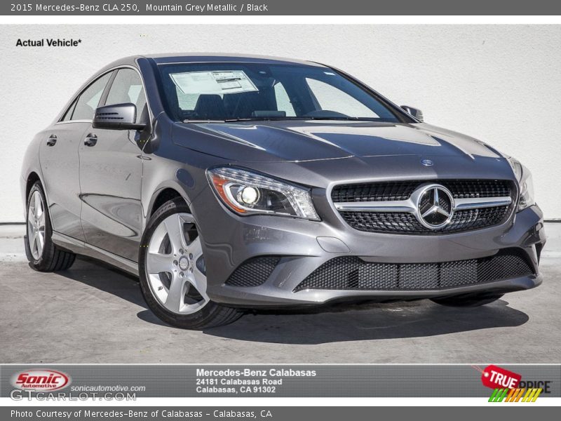 Mountain Grey Metallic / Black 2015 Mercedes-Benz CLA 250
