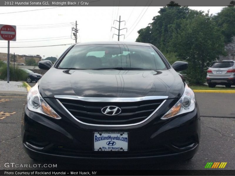 Midnight Black / Gray 2012 Hyundai Sonata GLS