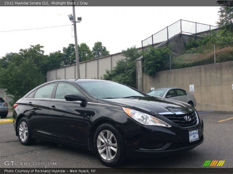 Midnight Black / Gray 2012 Hyundai Sonata GLS