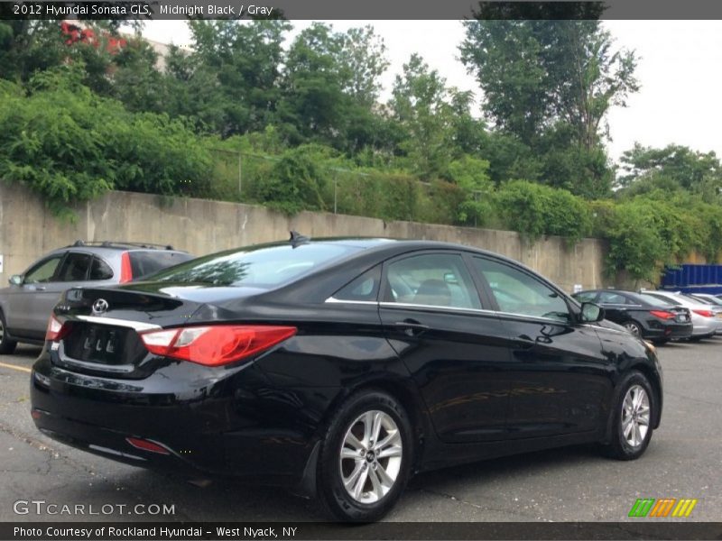 Midnight Black / Gray 2012 Hyundai Sonata GLS