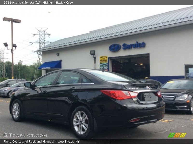 Midnight Black / Gray 2012 Hyundai Sonata GLS