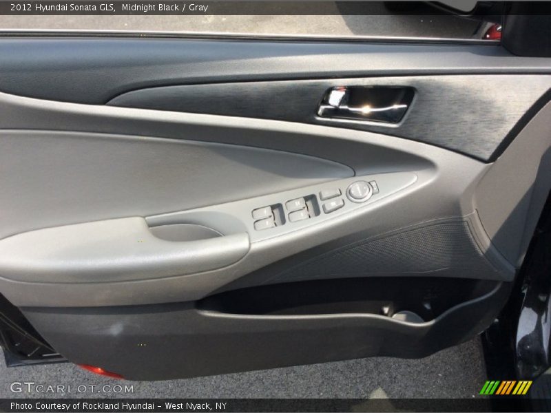 Midnight Black / Gray 2012 Hyundai Sonata GLS