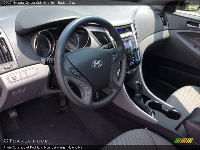 Midnight Black / Gray 2012 Hyundai Sonata GLS