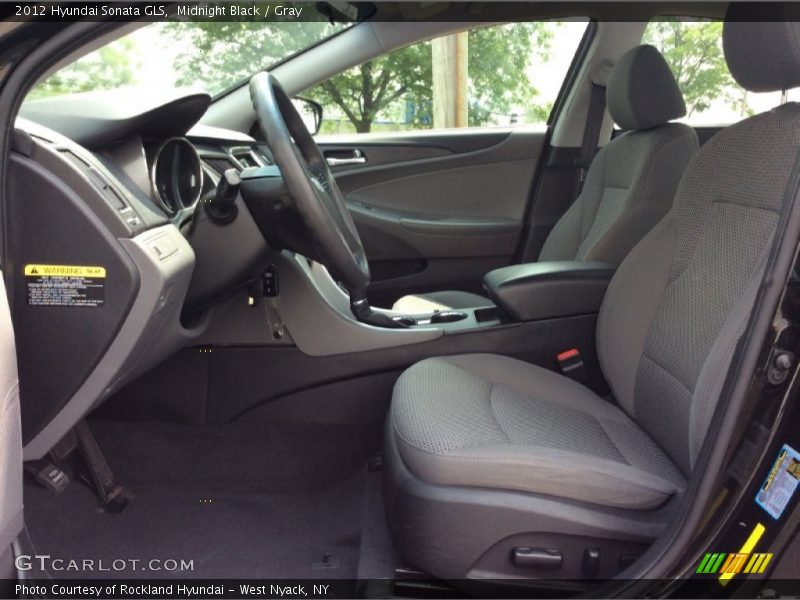 Midnight Black / Gray 2012 Hyundai Sonata GLS