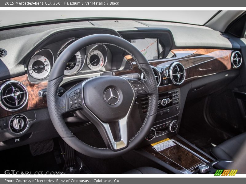 Paladium Silver Metallic / Black 2015 Mercedes-Benz GLK 350