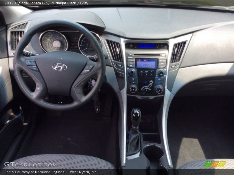 Midnight Black / Gray 2012 Hyundai Sonata GLS
