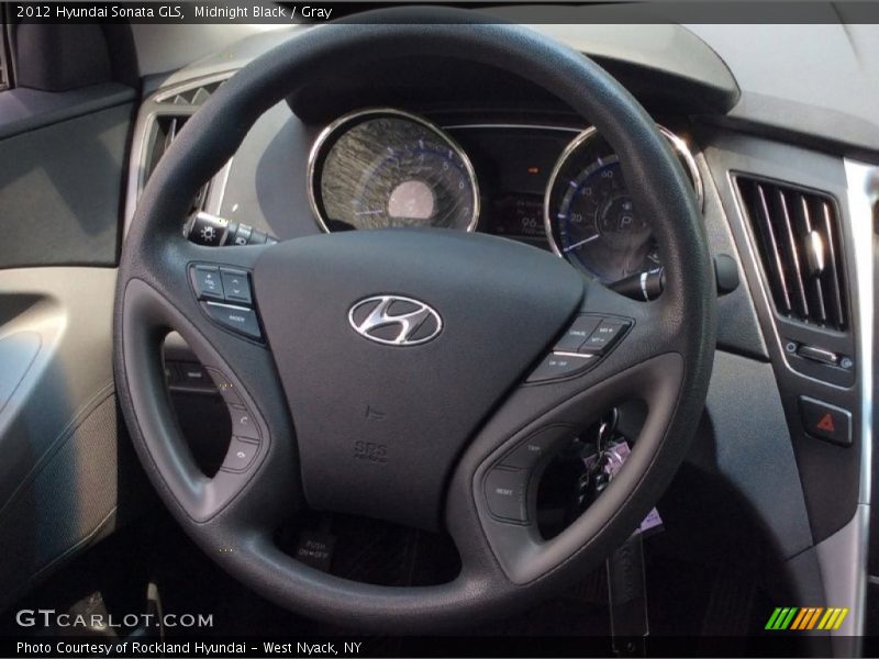 Midnight Black / Gray 2012 Hyundai Sonata GLS