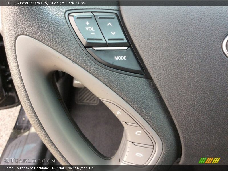 Midnight Black / Gray 2012 Hyundai Sonata GLS
