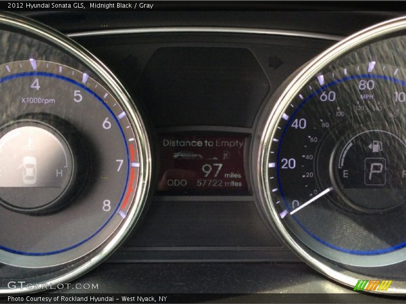 Midnight Black / Gray 2012 Hyundai Sonata GLS