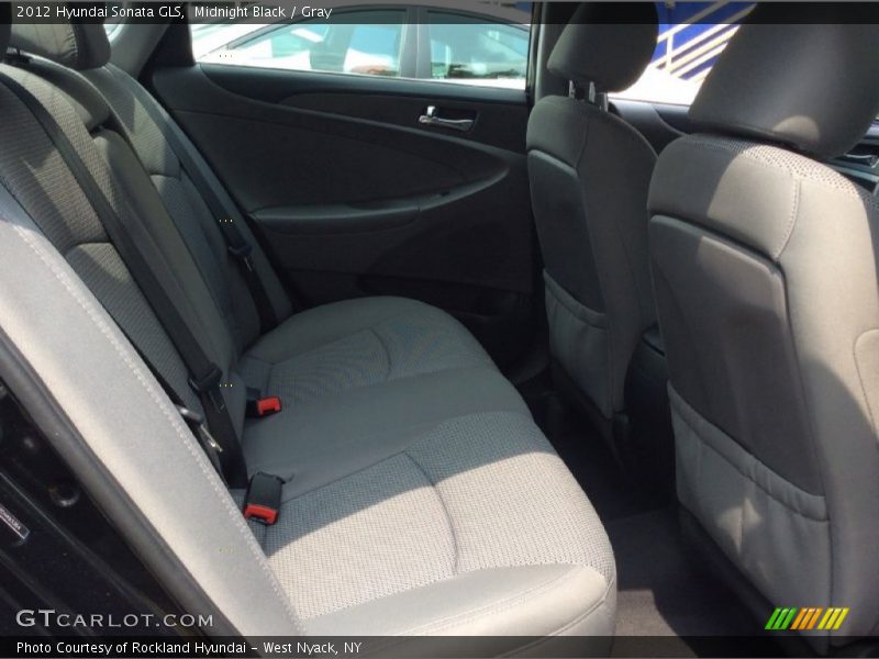 Midnight Black / Gray 2012 Hyundai Sonata GLS