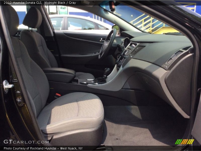 Midnight Black / Gray 2012 Hyundai Sonata GLS