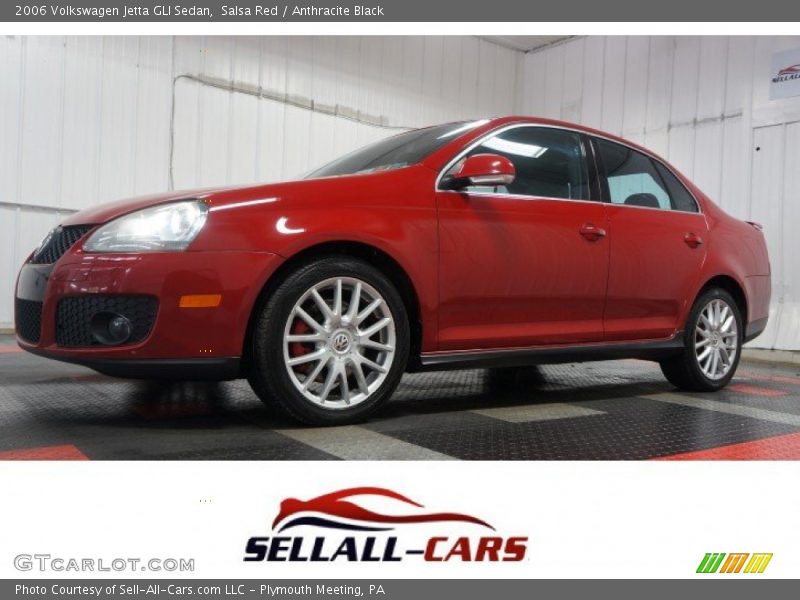 Salsa Red / Anthracite Black 2006 Volkswagen Jetta GLI Sedan
