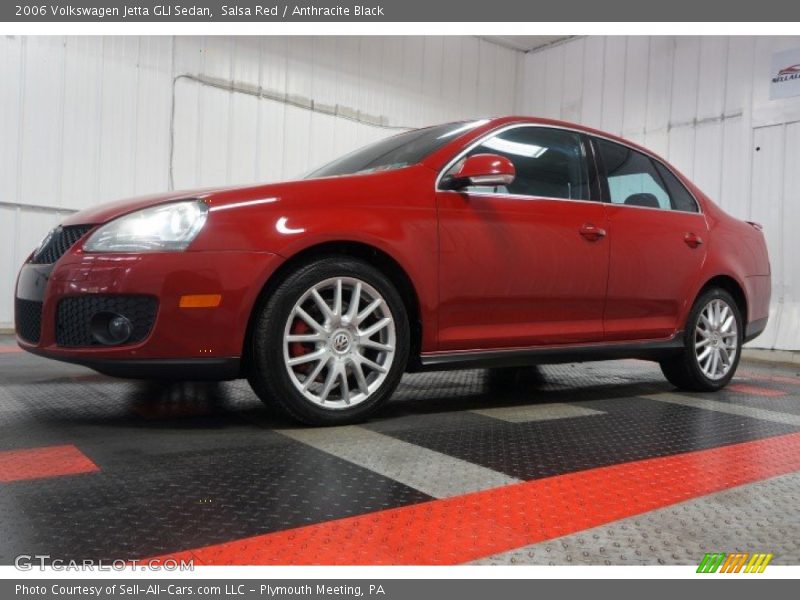 Salsa Red / Anthracite Black 2006 Volkswagen Jetta GLI Sedan