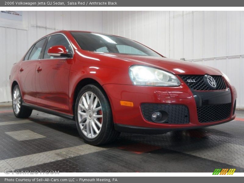 Salsa Red / Anthracite Black 2006 Volkswagen Jetta GLI Sedan