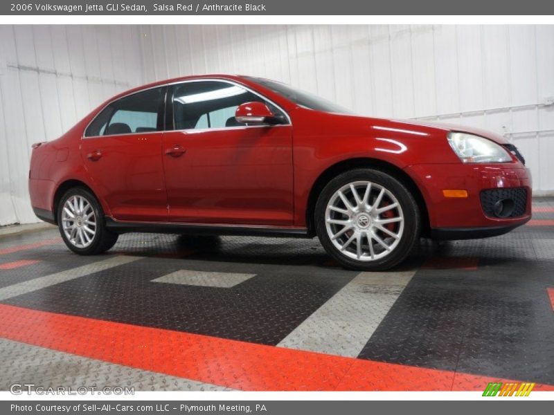 Salsa Red / Anthracite Black 2006 Volkswagen Jetta GLI Sedan