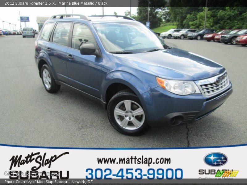 Marine Blue Metallic / Black 2012 Subaru Forester 2.5 X