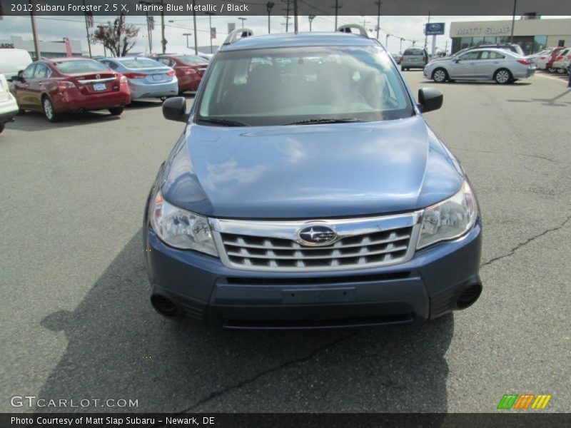 Marine Blue Metallic / Black 2012 Subaru Forester 2.5 X