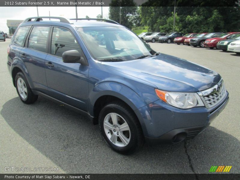 Marine Blue Metallic / Black 2012 Subaru Forester 2.5 X
