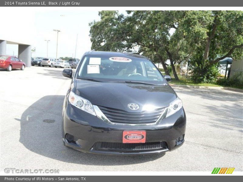 Black / Light Gray 2014 Toyota Sienna LE
