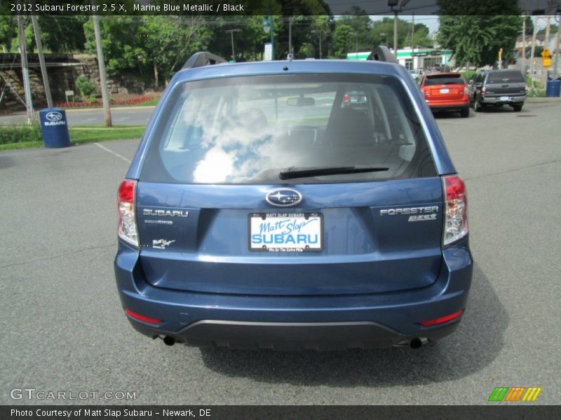 Marine Blue Metallic / Black 2012 Subaru Forester 2.5 X
