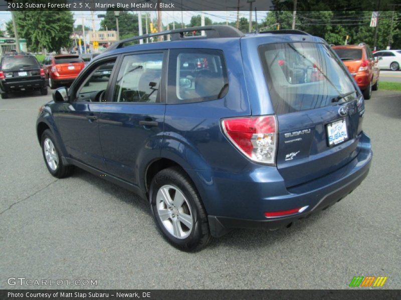 Marine Blue Metallic / Black 2012 Subaru Forester 2.5 X