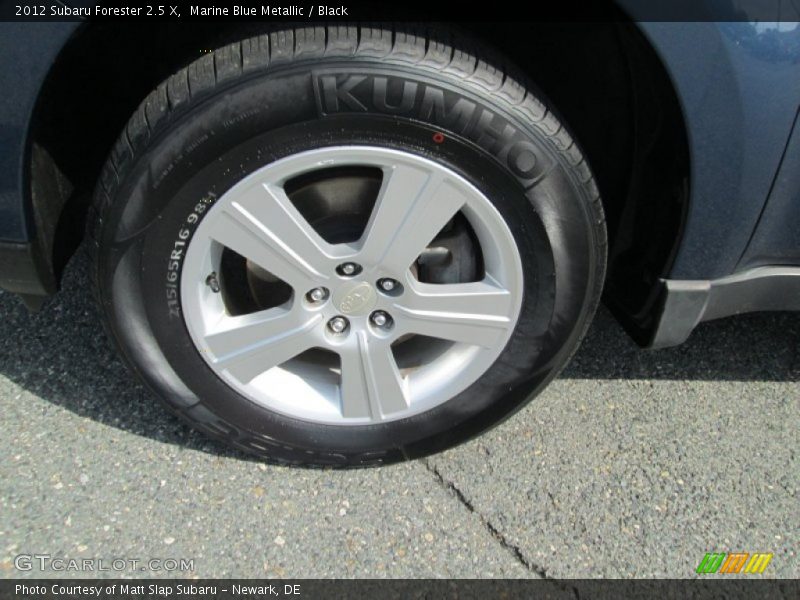 Marine Blue Metallic / Black 2012 Subaru Forester 2.5 X