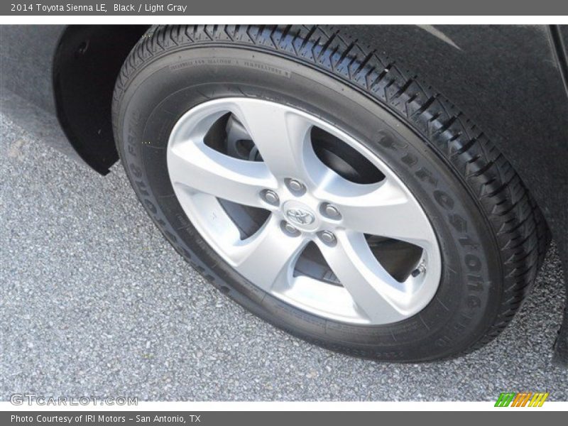 Black / Light Gray 2014 Toyota Sienna LE