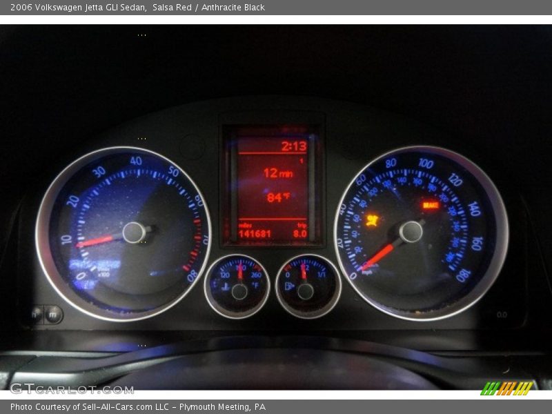 Salsa Red / Anthracite Black 2006 Volkswagen Jetta GLI Sedan