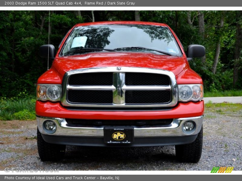 Flame Red / Dark Slate Gray 2003 Dodge Ram 1500 SLT Quad Cab 4x4