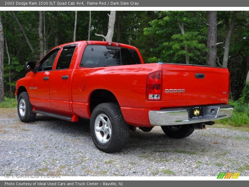 Flame Red / Dark Slate Gray 2003 Dodge Ram 1500 SLT Quad Cab 4x4