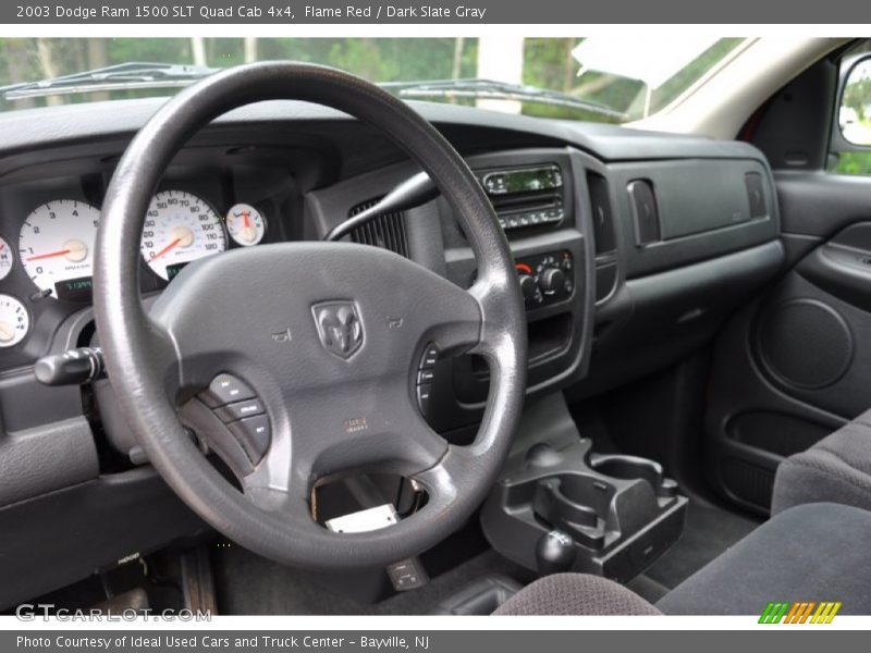 Flame Red / Dark Slate Gray 2003 Dodge Ram 1500 SLT Quad Cab 4x4