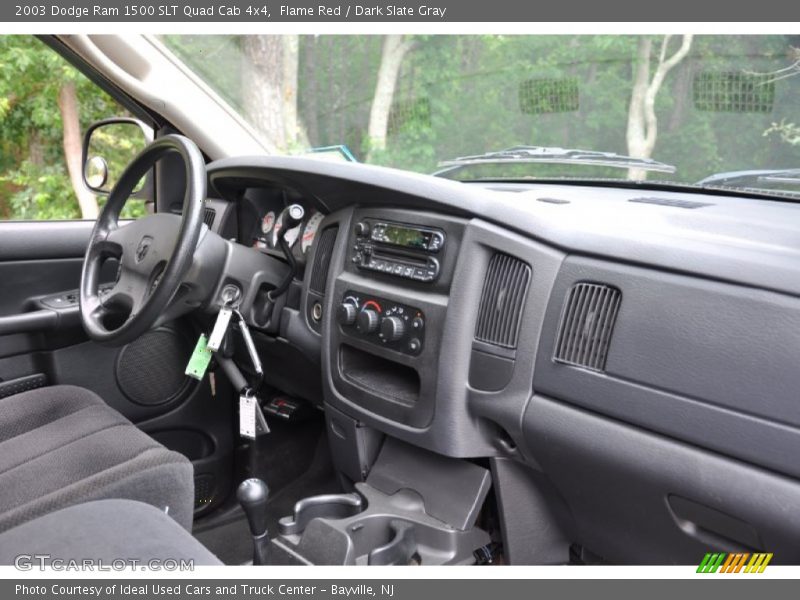 Flame Red / Dark Slate Gray 2003 Dodge Ram 1500 SLT Quad Cab 4x4