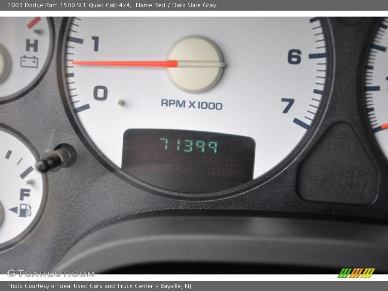 Flame Red / Dark Slate Gray 2003 Dodge Ram 1500 SLT Quad Cab 4x4