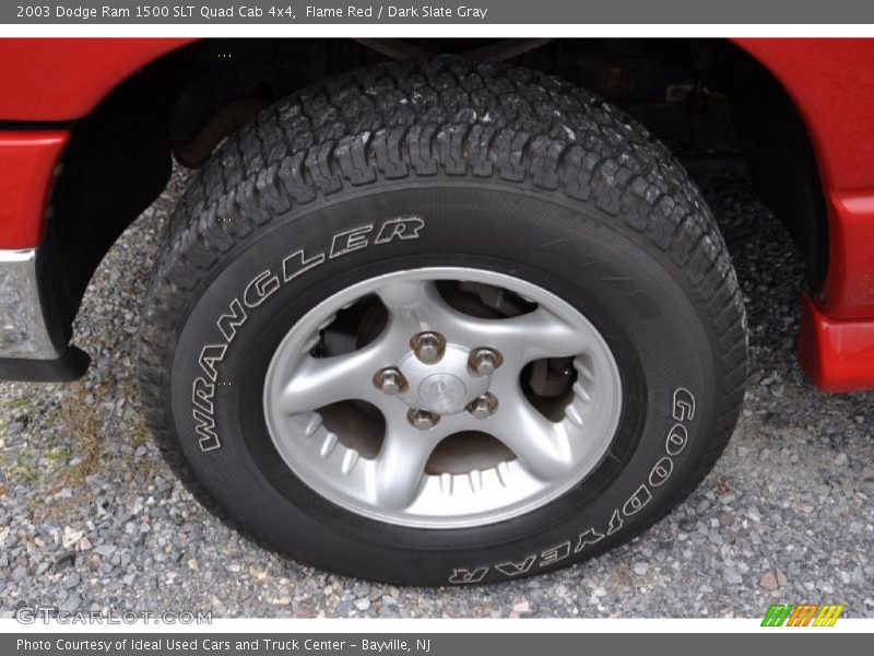Flame Red / Dark Slate Gray 2003 Dodge Ram 1500 SLT Quad Cab 4x4