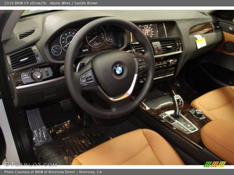 Alpine White / Saddle Brown 2016 BMW X4 xDrive28i