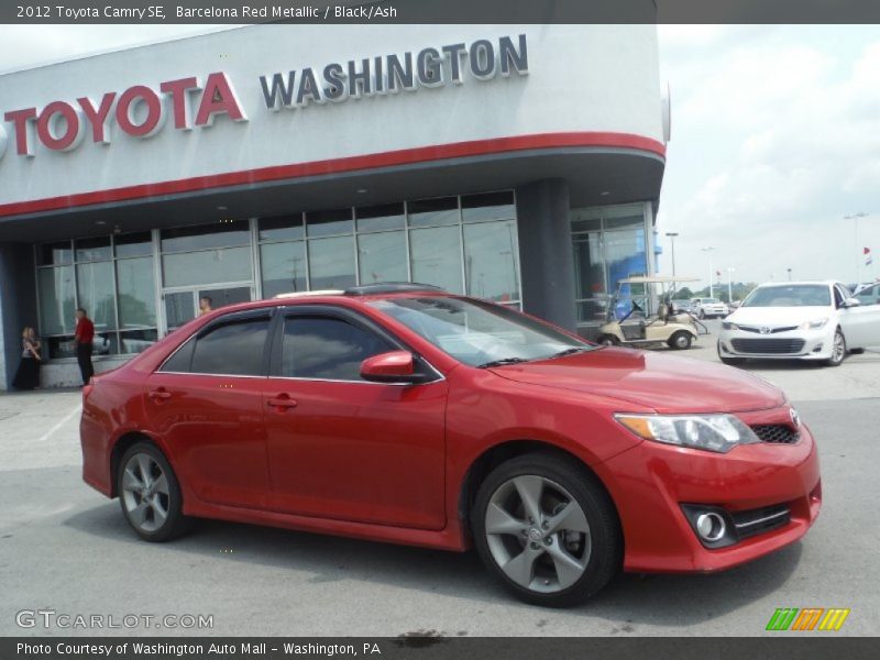 Barcelona Red Metallic / Black/Ash 2012 Toyota Camry SE