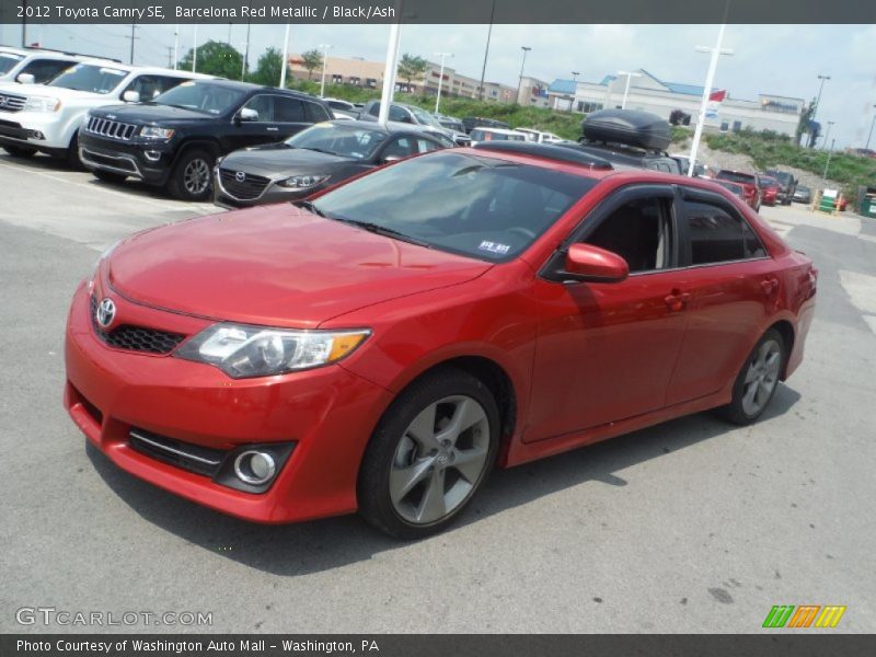Barcelona Red Metallic / Black/Ash 2012 Toyota Camry SE