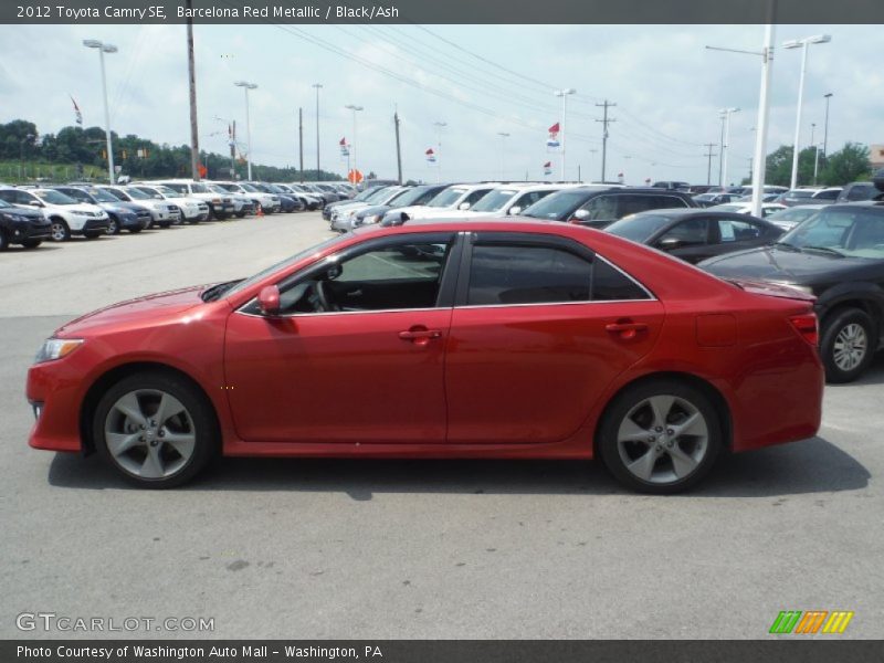 Barcelona Red Metallic / Black/Ash 2012 Toyota Camry SE