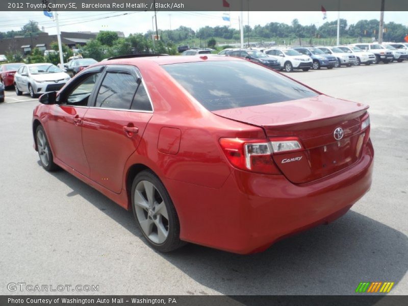 Barcelona Red Metallic / Black/Ash 2012 Toyota Camry SE