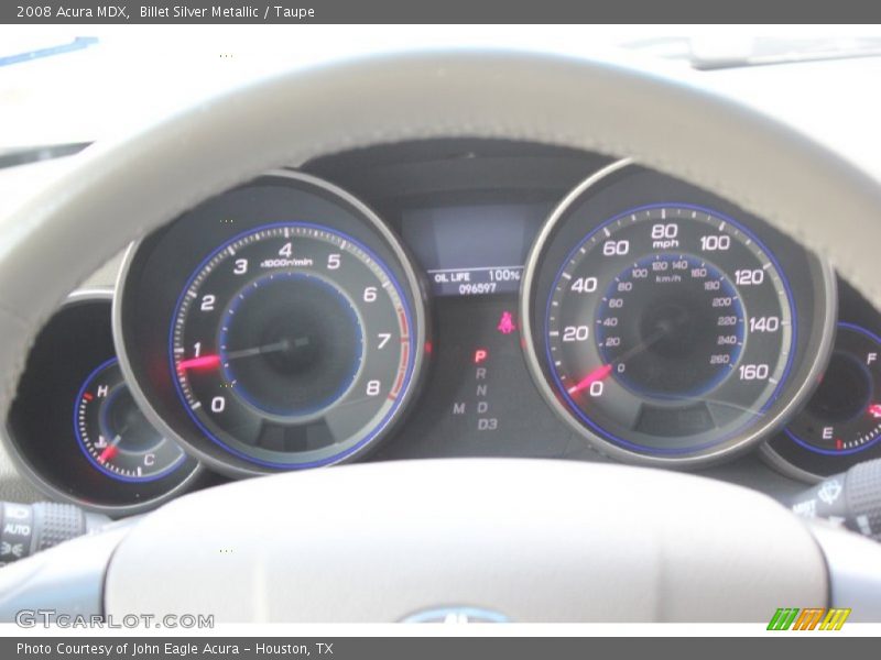 Billet Silver Metallic / Taupe 2008 Acura MDX