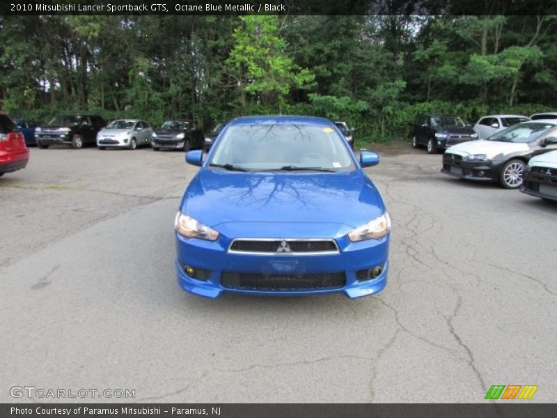 Octane Blue Metallic / Black 2010 Mitsubishi Lancer Sportback GTS